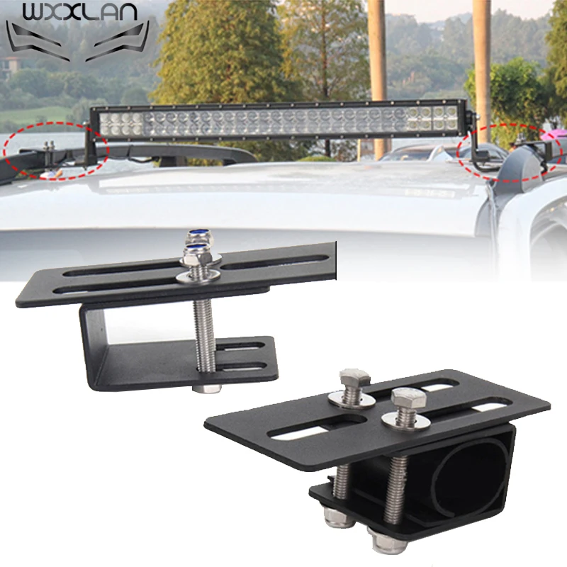 

Portable Universal Brackets for Roof Rack Crossbar Luggage-rack Top Windshield Mounting Brackets for Led Light Bar and Led Work