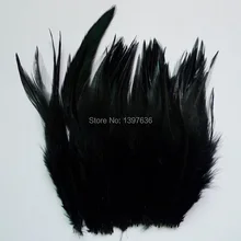 50 pçs preto galo penas 10-15 cm faisão pena de galinha para diy artesanato chapéu casa máscara dreamcatcher jóias acessórios