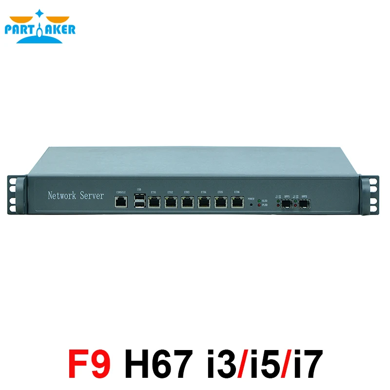 H67SL 6* Intel 82583 в 2* SFP 1U чехол сетевой сервер брандмауэр маршрутизатор с Intel i7 3770