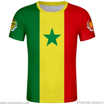 

SENEGAL t shirt diy free custom made name number sen T-Shirt nation flag sn french country college print text photo logo clothes