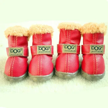

Fashion Autumn and Winter Snow Boots Warm with Rhinestone Dog Shoes Pet Slip-resistant Waterproof Shoes Teddy Dog Shoes