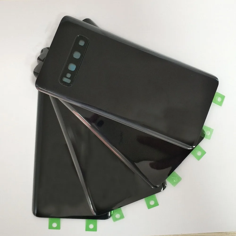 

New Back Glass Replacement For Samsung Galaxy S10 G9730 Battery Cover Rear Door Back Glass Housing+Camera Lens Cover