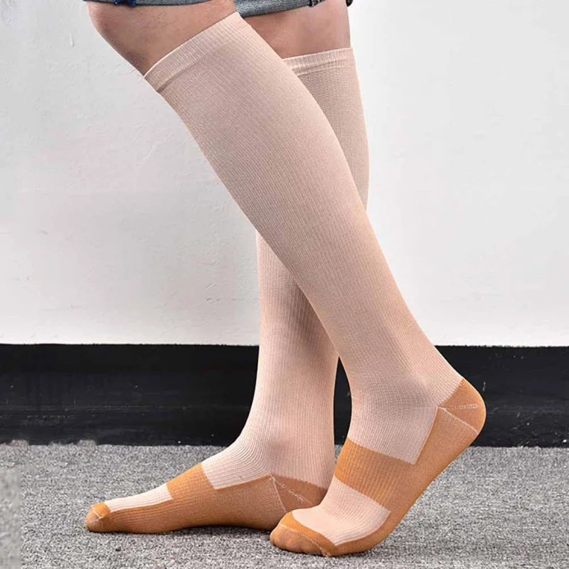 1 пара противоутомляющие Компрессионные носки унисекс для женщин и мужчин, для путешествий, против усталости, облегчение боли, чудо, волшебные Гольфы L9