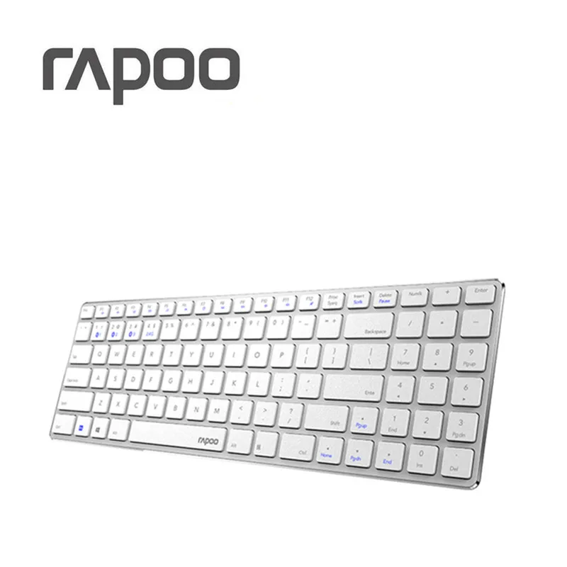 Новинка Rapoo E9300 Bluetooth/2,4G мульти-медиа 5,6 мм ультра-тонкая беспроводная клавиатура для ноутбуков и настольных компьютеров ПК с 3 устройствами подключения