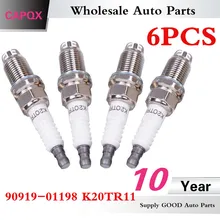 Capqx 6 шт. Мощность Свеча зажигания 90919-01198 для ES300 GS300 GS430 CAMRY, корона, AVALON, пикника, TOWNACE, RAV4, AVENSIS 1997-2001