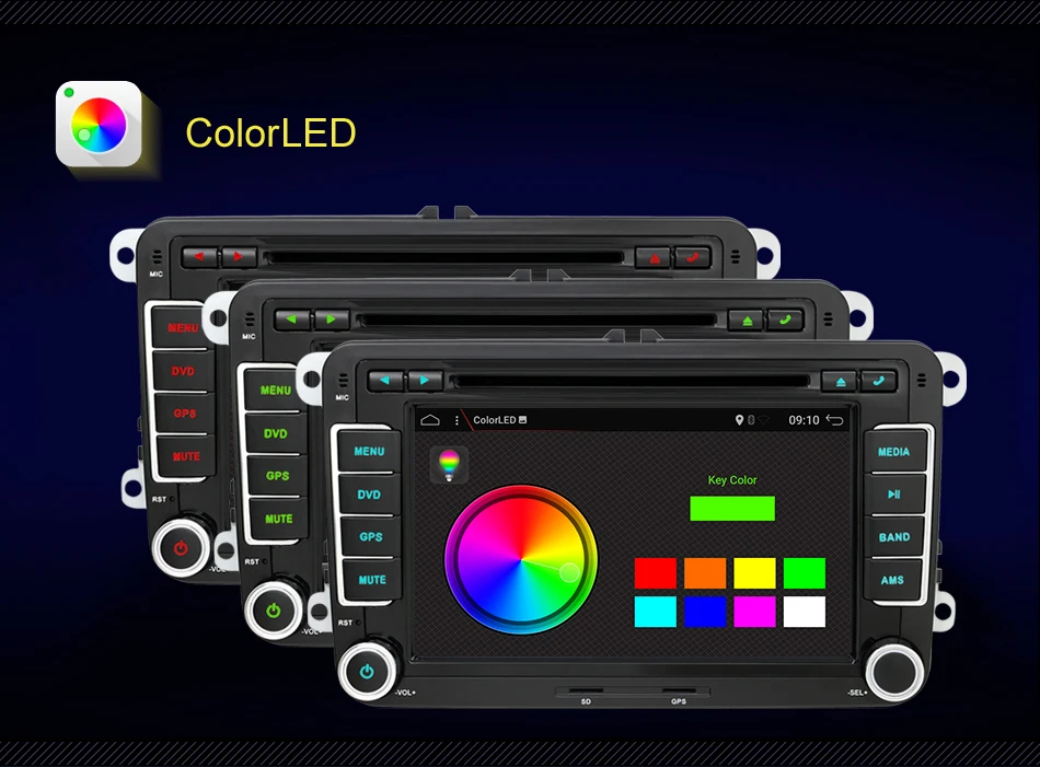 Top Andriod 9 2 din 7" Car DVD gps Navi for Volkswagen golf 4 golf 5 6 SEAT touran passat B6 caddy transporter t5 polo tiguan Radio 3