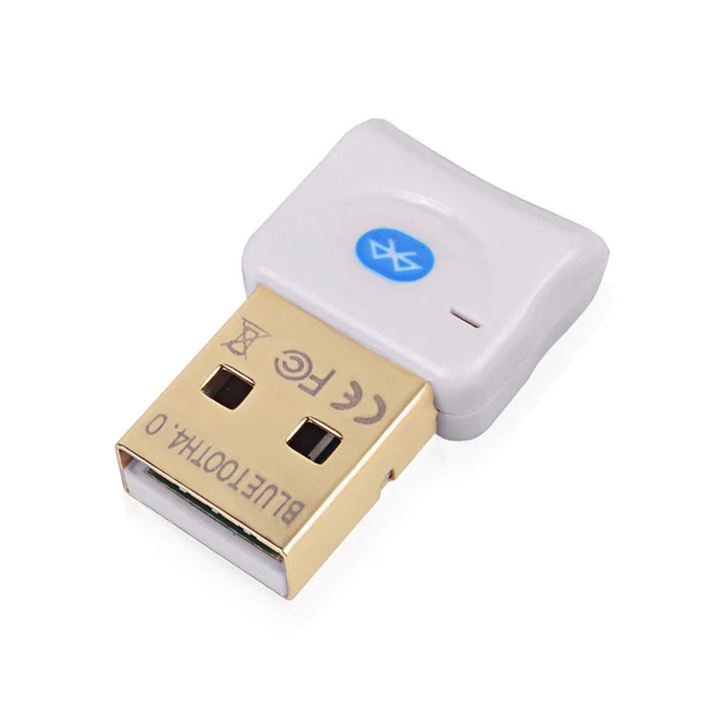 Binful Bluetooth адаптер USB ключ Bluetooth 4,0 приемник для ПК компьютер беспроводная мышь мини Bluetooth передатчик адаптер - Цвет: White