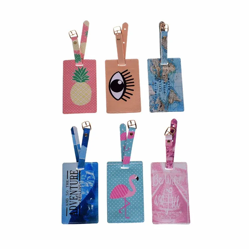 

2018 Novelty Luggage Tag Travel Accessories Cute Suitcase ID Addres Holder Baggage Boarding Tags Portable Label Free Shipping