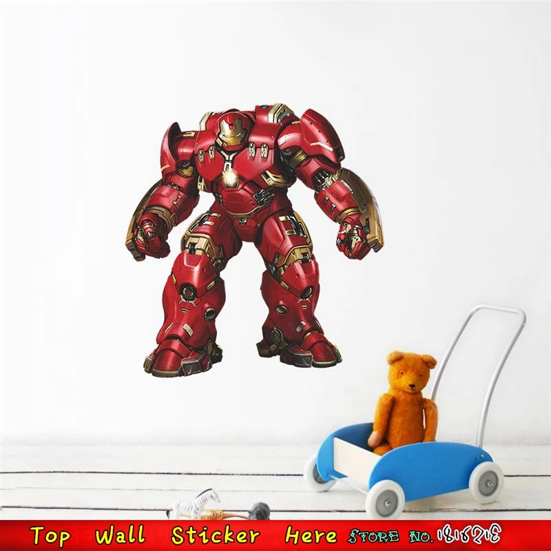 Diy Boys Room Wall Sticker Large Iron Man Marvel Avengers Poster Wall Decals Vinyl Mural Art Home Decors Bedroom Wall Stickers Wall Sticker Bedroom Wall Stickersroom Wall Stickers Aliexpress