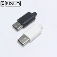 EClyxun 2 набора DIY USB 3,1 Тип C штекер сварочный Тип двухсторонний штекер Тип C данных и зарядки сварной провод разъем 4 в 1