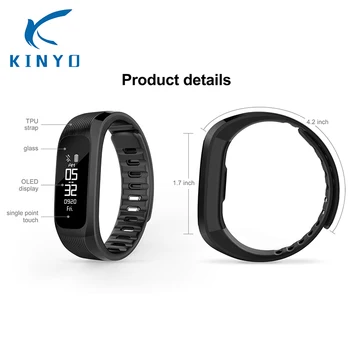 

Smart bracelet Wristband USB Charging pedeometer calories Time date Dispaly Sport distance Sleep Monitoring Calls/SMS Reminder