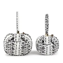 Сумки для женщин Европейская и американская мода новая сумка кожаная Женская Ручная Ретро Jingle Dumplings Wonton сумка