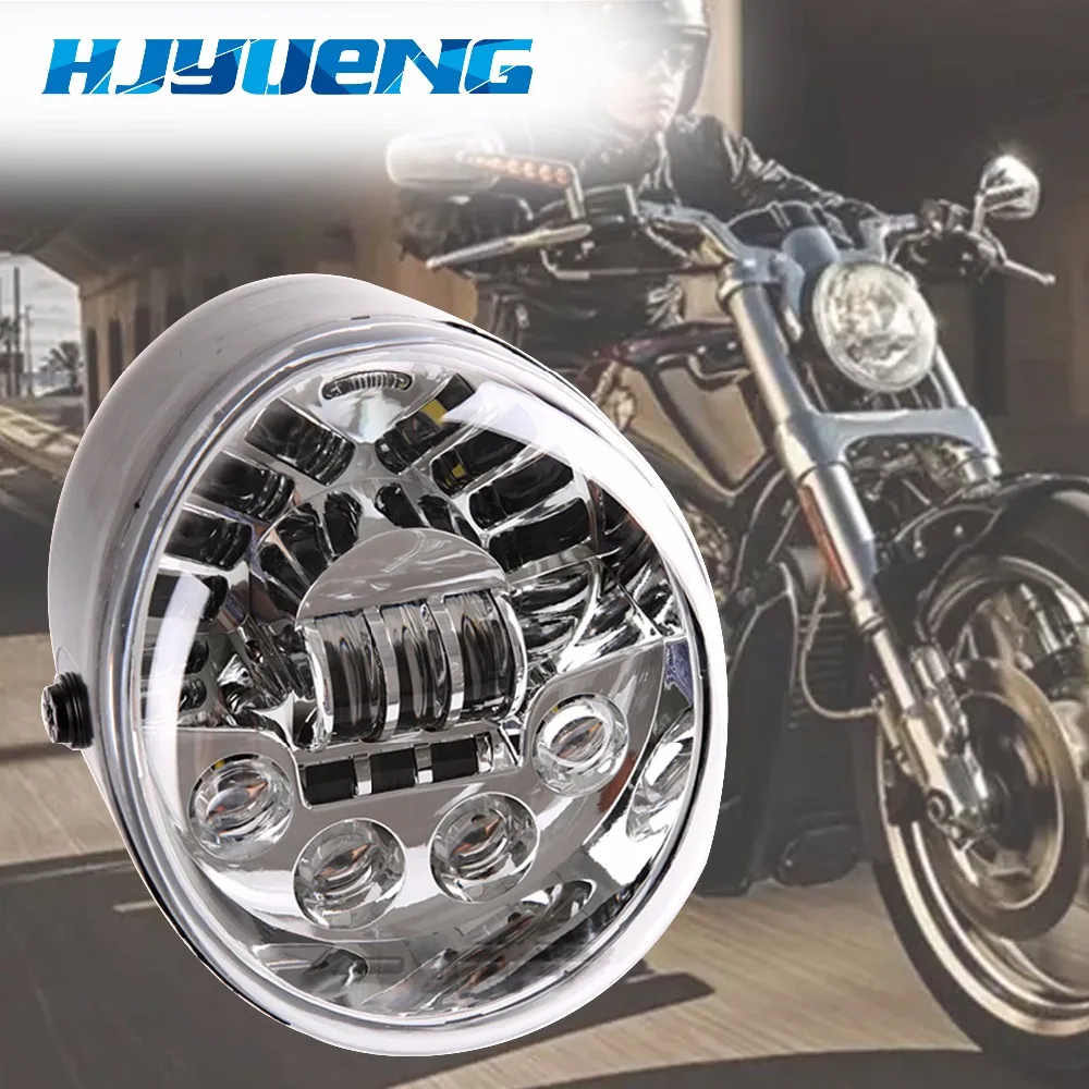 

HJYUENG 2017 Newest For Harley V Rod VROD VRSCA VRSC Headlight VRSC/V-ROD LED HEADLIGHT Motorcycle Aluminum Headlight
