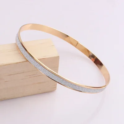 

Europe and the United States new fashion frosted silver bracelet ladies upscale bracelet wholesale