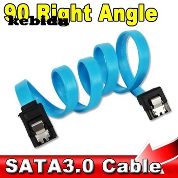 

kebidu 50pcs/lot Straight Right Angle 6Gbps 30CM 50CM SATA 3.0 Cable 6GB/s SATA III SATA 3 Cable Flat Data Cord for HDD SSD