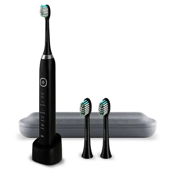 Ultrasonic Sonic Electric Toothbrush 5 models Wireless rechargeable battery IPX7 Waterproof Inductive charger LED indicator 6