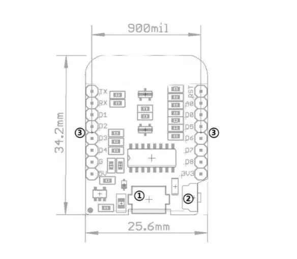 ESP8266 ESP-12 ESP12 WeMos D1 Мини-модуль Wemos D1 Мини WiFi макетная плата Micro USB 3,3 В на основе ESP-8266EX 11 цифровых контактов