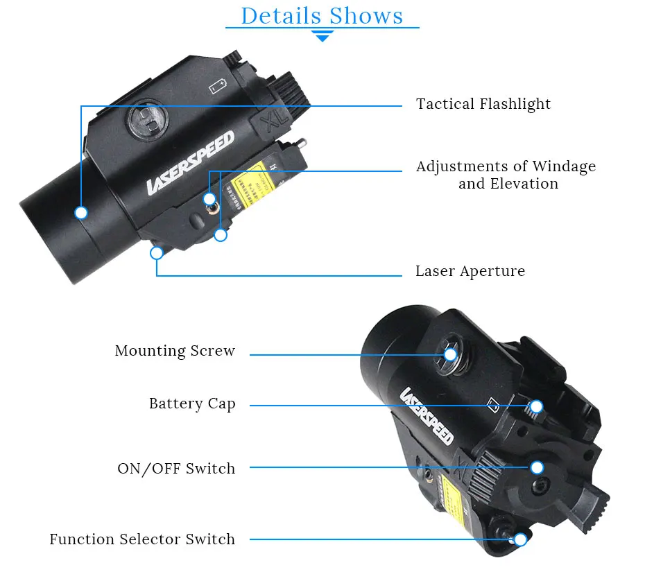 Военный пистолет, оружейный светильник, пистолет, лазерная указка, Тактический лазерный фонарик, комбо для пневматического пистолета, охоты, самообороны