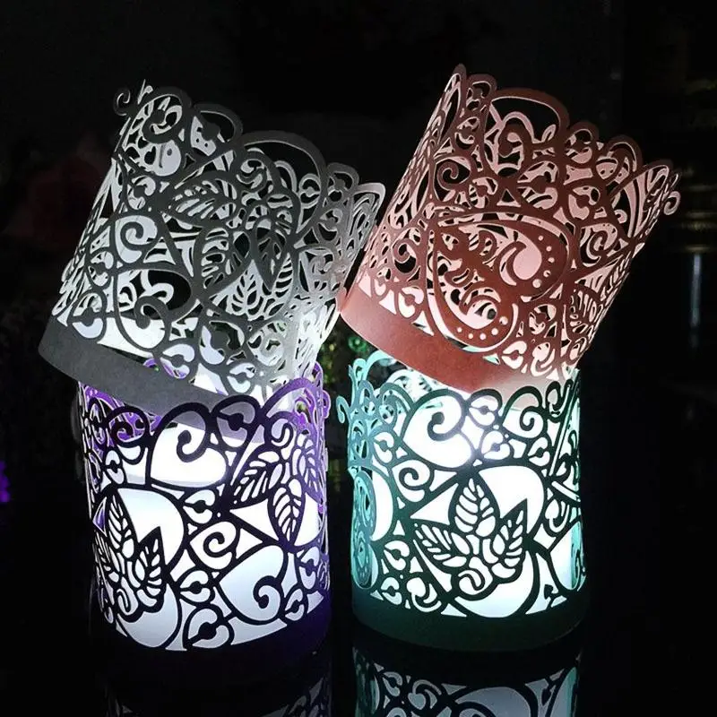 

AsyPets 20PCS Flameless Tea Light Votive Wraps For Flickering LED Battery Tealight Candles-30