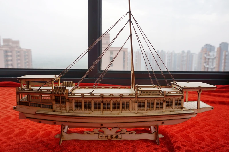 Деревянные комплекты моделей кораблей Китай парусная лодка династия Сонг яхта Древняя модель корабля Z002