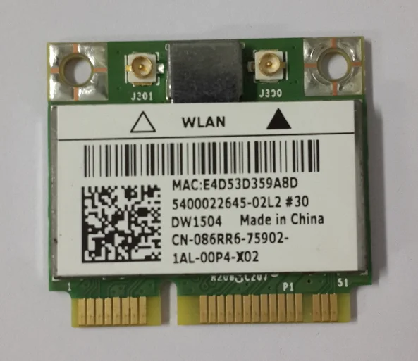 Новая сетевая карта SSEA для BroadCom BCM94313HMG2L DW1504 Half MINI PCI-E беспроводная Dell Latitude E5530 E6330