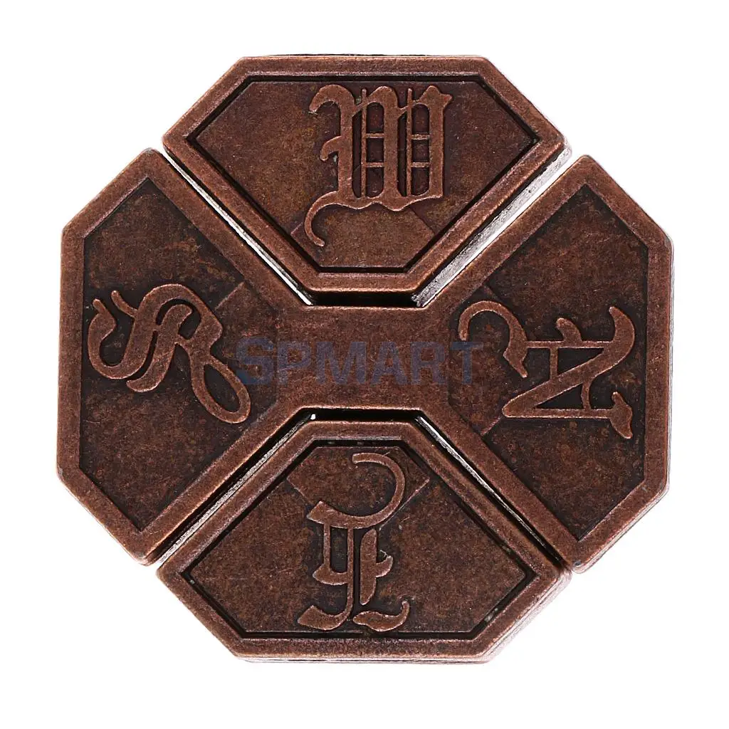 3pcs Vintage Metal Brain Teasers Set Classic Lock Puzzle IQ Training Toy for Kids