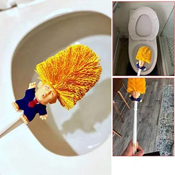 

Plastic WC Donald Trump Toilet Brush Holders Make Toilet Great Again Commander In Crap 40CM