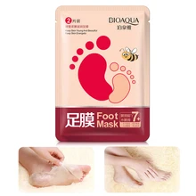 Горячая bioaqua медовая для ног отшелушивающая маска для ног носки для педикюра влажная увлажнение уход за руками лосьон для рук пилинг ног спа НОСКИ