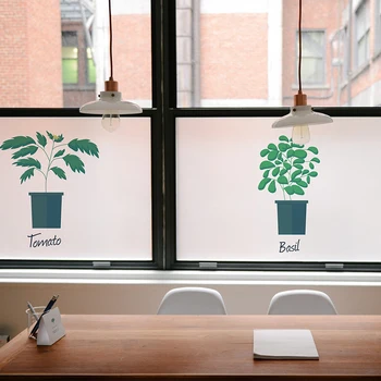 

Office landscape painting China wind sanded glass stickers transparent opaque study decorative window paper foil
