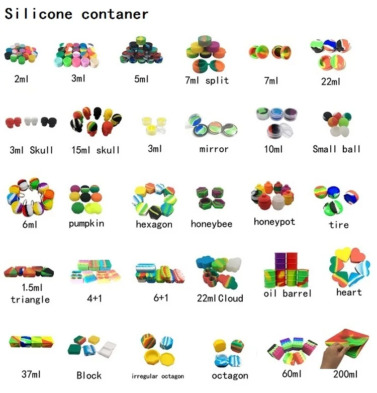 Silicone wax container