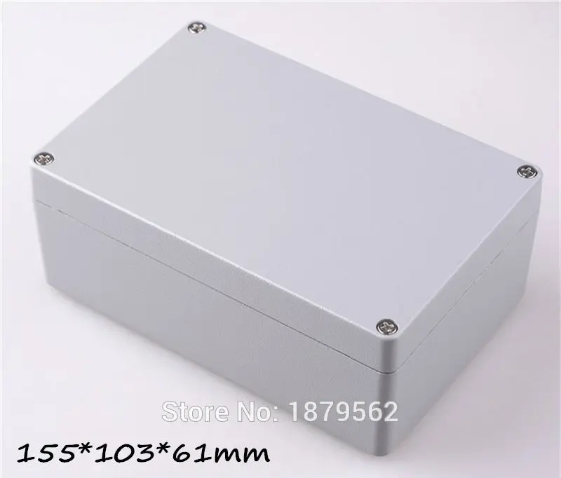 

[2 style] 155*103*61mm waterproof aluminum junction box aluminium extrusion enclosure diy electrical housing distribution box