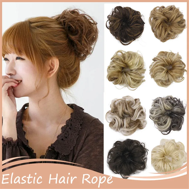 Synthetic Hair Accessories Scrunchee Hair Scrunchie Hairpiece