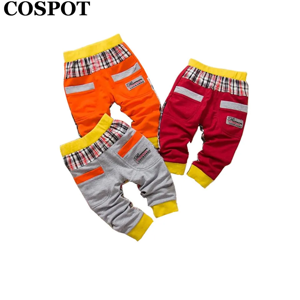 

COSPOT Baby Boys Girls Harem Pants Kids Cotton Autumn Long Leggings Infant Spring Plaid Trousers Children Fashion Pants 2017 38