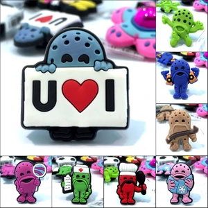 Новинка, 1 шт., Мультяшные подвески из ПВХ, Имитация обуви, пряжки для обуви, аксессуары для обуви, браслеты Croc JIBZ, подарок для детской вечеринки/подарок - изображение