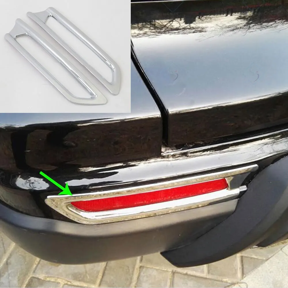 

For Honda CRV C-RV 2010 ABS 2pcs/set Chromium Styling Rear Fog Light Frame Cover Trim Accessories Car Styling Car-covers