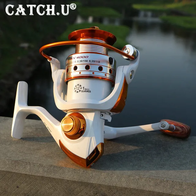 

Metal Spool Spinning Fishing Reel 14BB Superior Wheel for Freshwater Saltwater Fishing Reel 1000 - 6000 Series