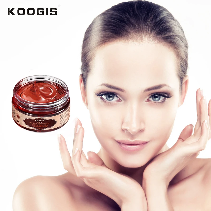 KOOGIS Red Wine Polypheno Wash free Face Mask for Sleep Moisturizing