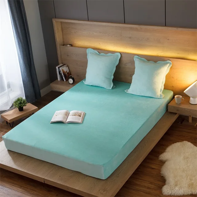 Aliexpress.com : Buy Winter Velvet Mattress Cover 160 X 200 Protector
