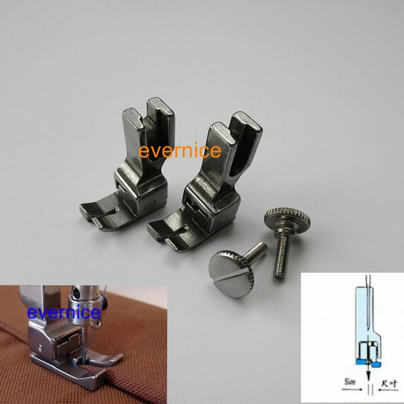 

2 sets COMPENSATING FOOT with LEFT SIDE EDGE GUIDE for JUKI DDL-5550 8300 8500 8700