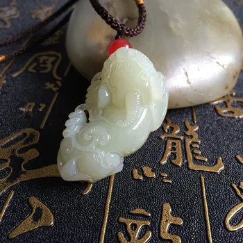 

Natural hetian stone pixiu pendant for men and women jewelry gifts./1