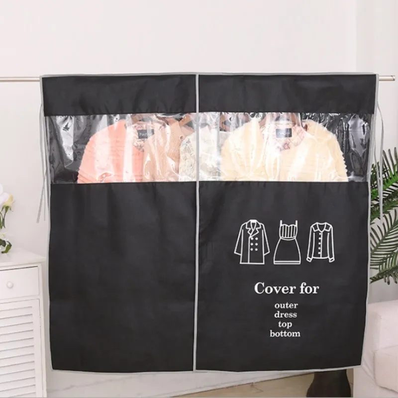 حقيبة التخزين الملابس دعوى معطف غطاء غبار حامي خزانة حقيبة التخزين حقيبة ملابس أكياس مكنسة المنزلية الملابس