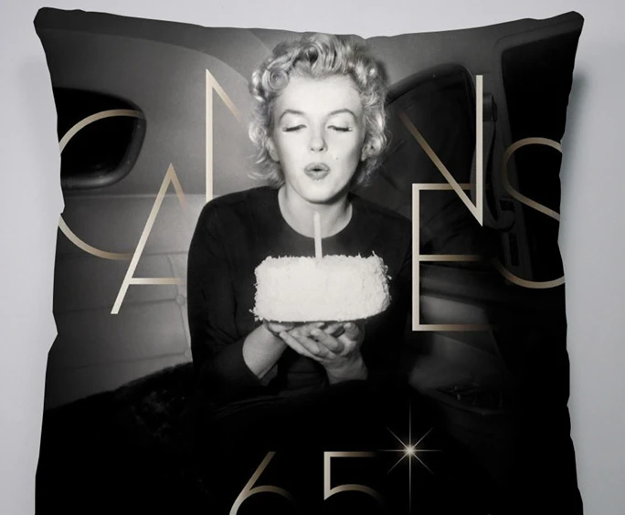 

Birthsday Marilyn Monroe Cake American BeautyClassic Memory Pillow Massager Decorative Moive Pillows Home Pop Best Gift