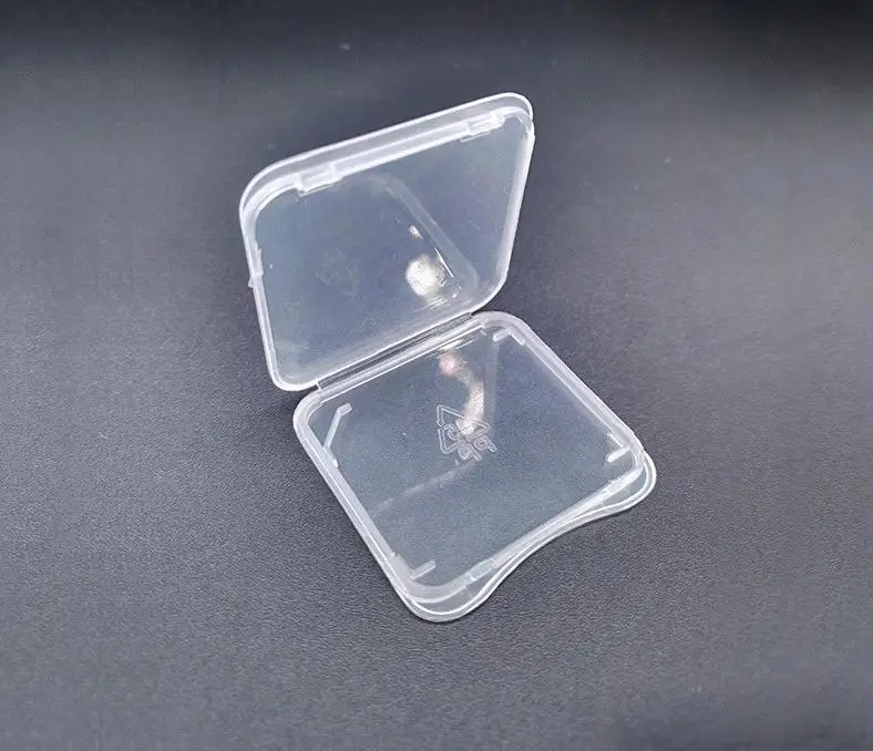 

2000pcs/lot Transparent Clear Standard SD SDHC Memory Card Case Holder Box Storage Carry Storage Box for SD Card SN2399
