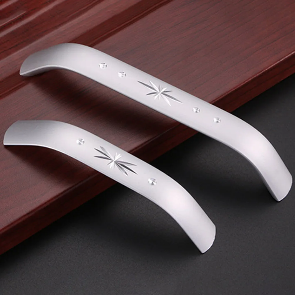 

2/4/6pcs Aluminum Alloy Cabinet Handles Wadrobe Door Pulls Drawer Knobs Kitchen Furniture Handle JA55