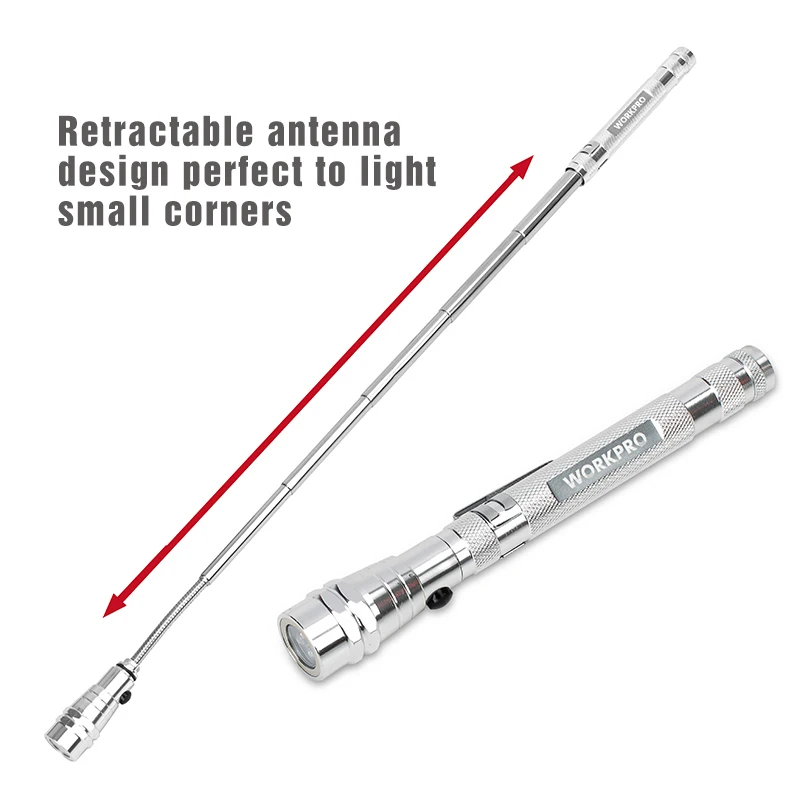 Najtaniej WORKPRO 68PC wiertło hss bity wielofunkcyjny zestaw wierteł z latarką LED zestaw wkrętaków osprzęt elektryczny zestaw