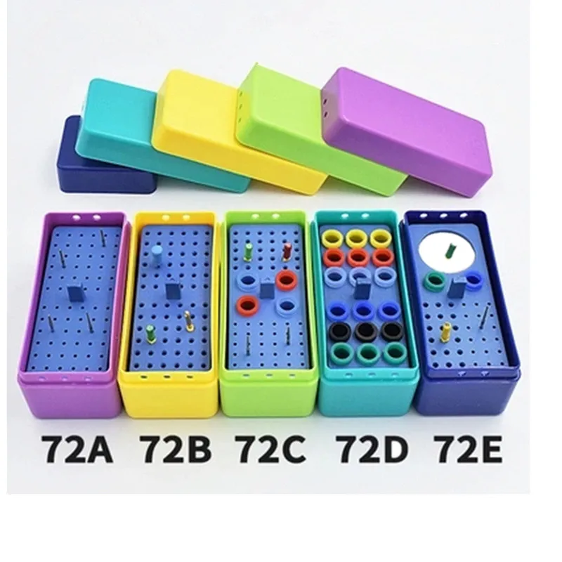 Dental Sterilize Plastic 72 Holes Endo Box Endodontic Box Autoclavable