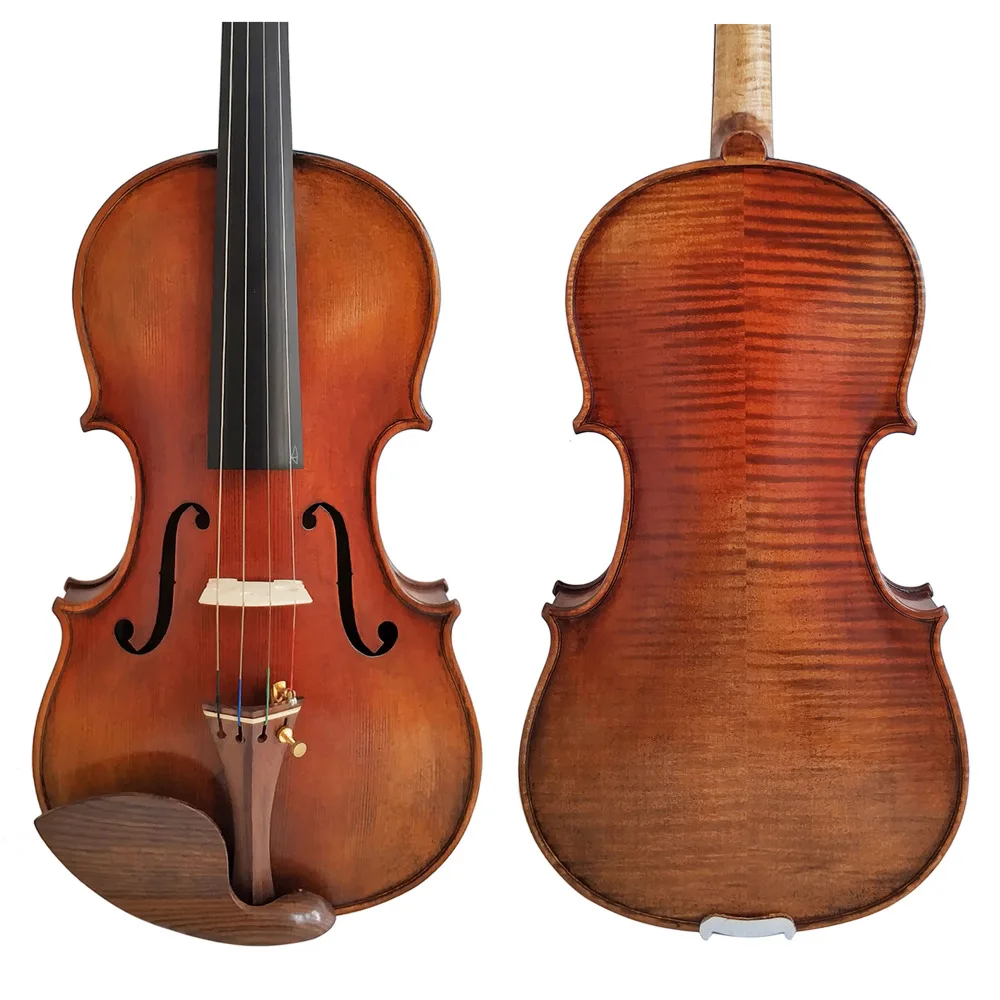 Free Shipping Copy Stradivarius 1716 FPVN04 Oil Varnish Violin +  Carbon Fiber Bow  Foam Case 100% Handmade 