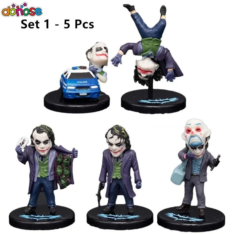 

5pcs/set DC Batman Figure The Dark Knight The Joker PVC Action Figure Collection Model Kids Toy Chinese Ver.