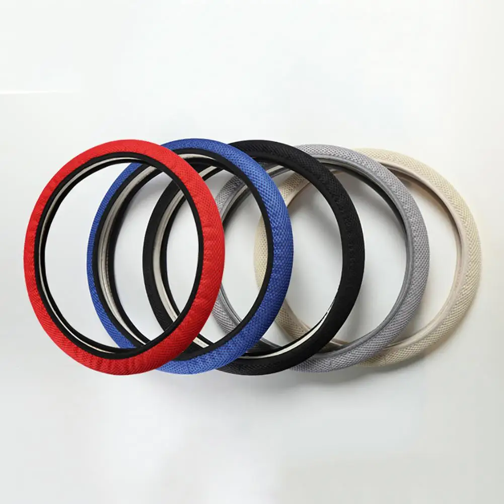 

Universal Truck Car Breathable Anti-Slip Steering Wheel Cover Guard Protector Car-styling Auto Steering Wheel Cover