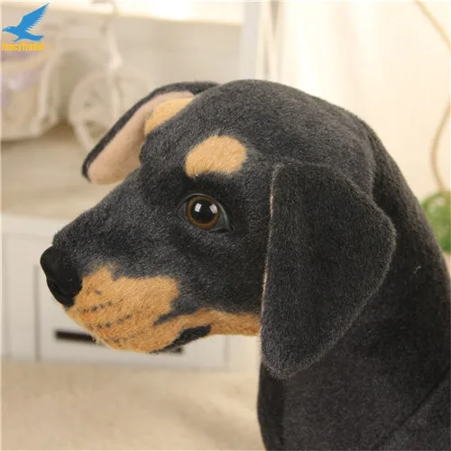 Fancytrader 28'' Big Stuffed Plush Simulated Animal 70cm Rottweiler Dog Toy Home Decoration & Photograpgh Prop Great Gift (7)